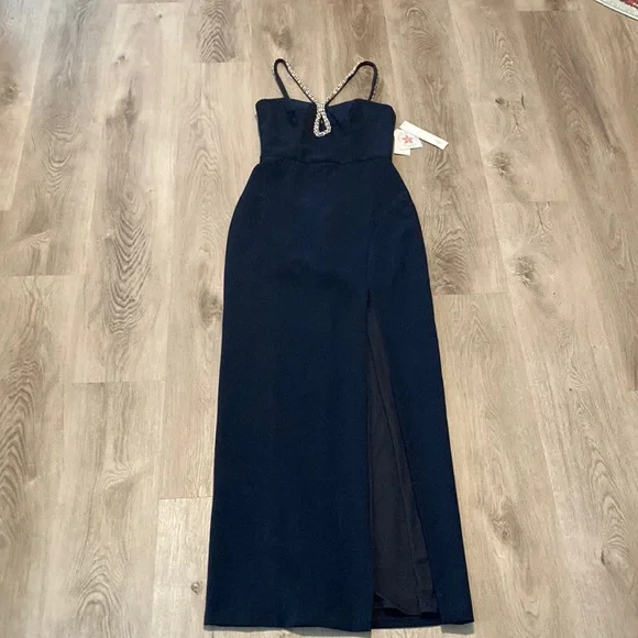 alc dress blue ALC Alessia Dress – Sloan main image 1
